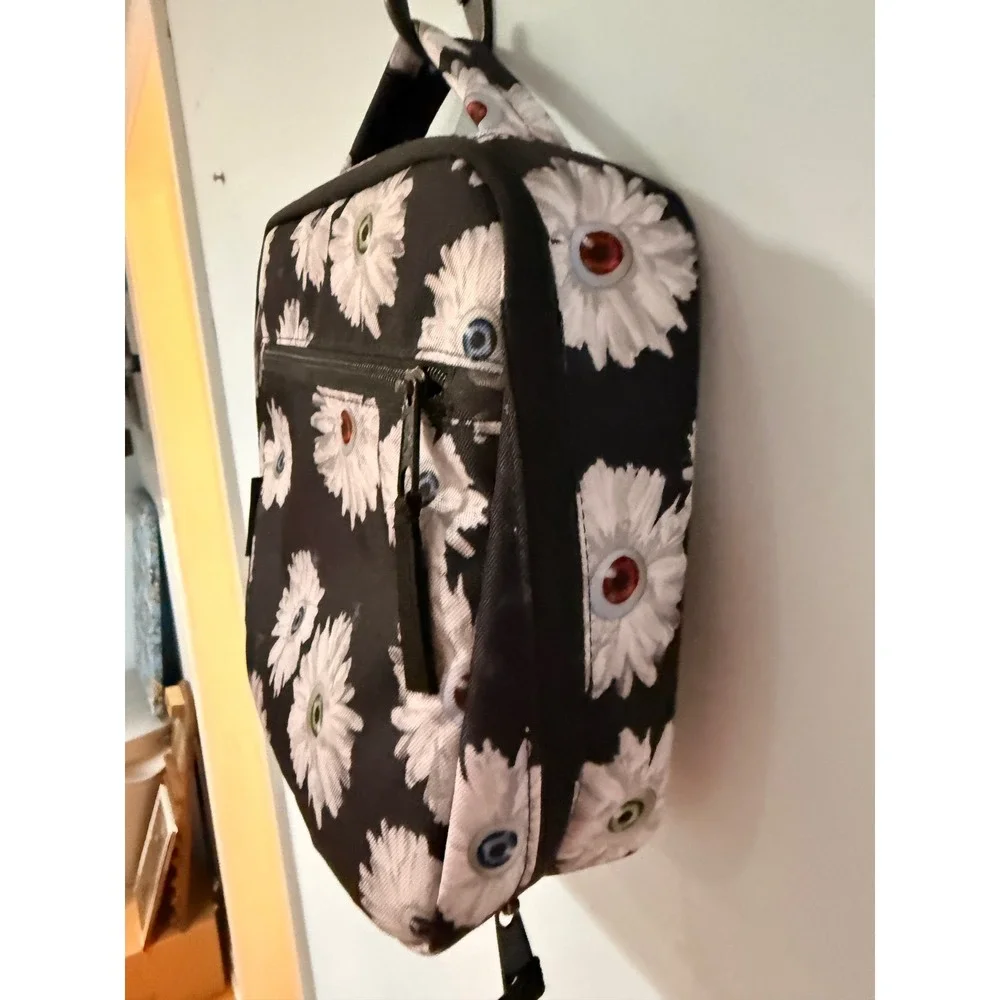 Jansport Lunch Break Insulated Lunch Bag Eyeball Blossom Floral Black 5L NEW